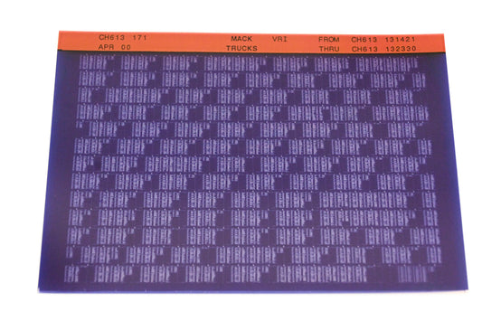 Mack CH613 171 CH613131421 - CH613132330 VRI Microfiche NOS