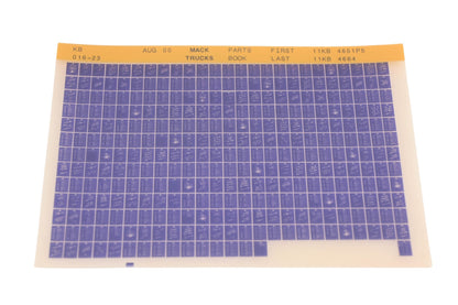 Mack KB016-23 Parts Book 11KB4651P5 - 11KB4664 Microfiche NOS