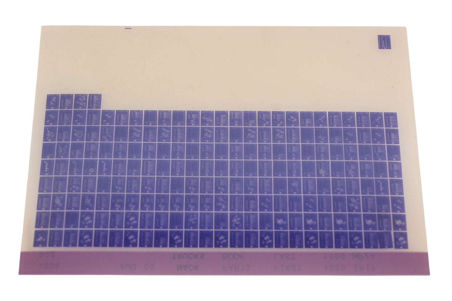 Mack 1000 002 Parts Book 1000IP17 - 1000WP2A Microfiche NOS