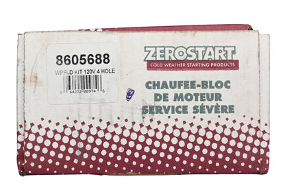 Zerostart 8605688 Weatherproof Field-Wired 120v 4 Hole Receptacle Kit NOS