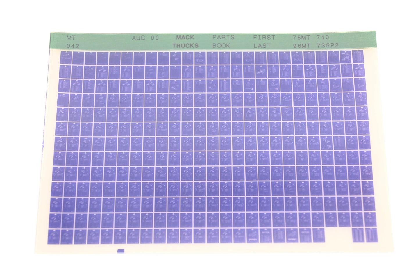 Mack MT042 Parts Book 75MT710 -96MT735P2 Microfiche NOS