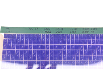 Mack MS009 Parts Book 180MS75P6 - 193MS72 Microfiche NOS