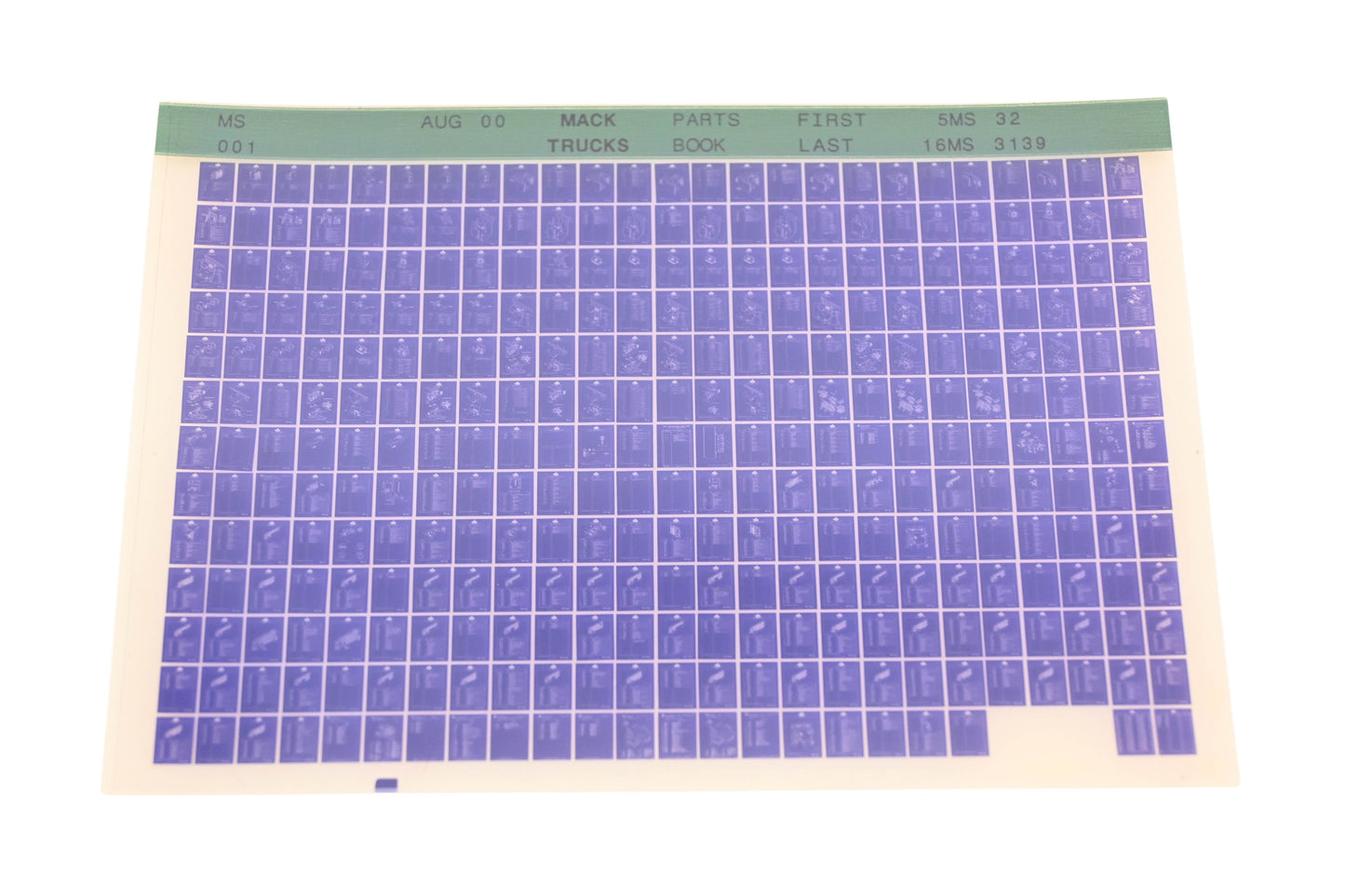 Mack MS001 Parts Book 5MS32 -16MS3139 Microfiche NOS