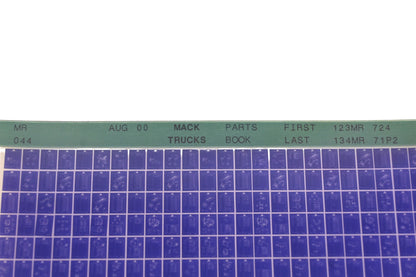 Mack MR044 Parts Book 123MR724 - 134MR71P2 Microfiche NOS