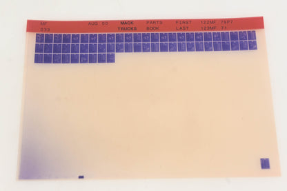 Mack MF033 Parts Book 122MF79P7 - 123MF71 Microfiche NOS