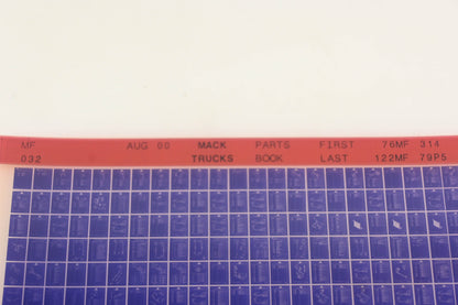 Mack MF032 Parts Book 769MF314 - 122MF79P5 Microfiche NOS
