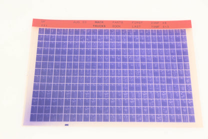 Mack MF031 Parts Book 25MF48 - 76MF313 Microfiche NOS