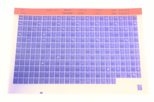Mack MF029 Parts Book 3MF5357P5 - 3MF5427P2 Microfiche NOS