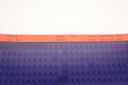 Mack DM609 1 DM609SX1435 - DM609SX2621 VRI Microfiche NOS