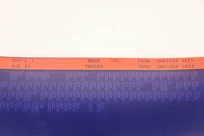 Mack DM815 1 DM815SX1071 - DM815SX1622 VRI Microfiche NOS