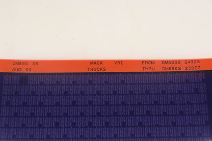 Mack DM690 35 DM690S24328 - DM690S25077 VRI Microfiche NOS