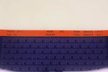 Mack DM690 27-1 DM690S18442 - DM690S19071 VRI Microfiche NOS