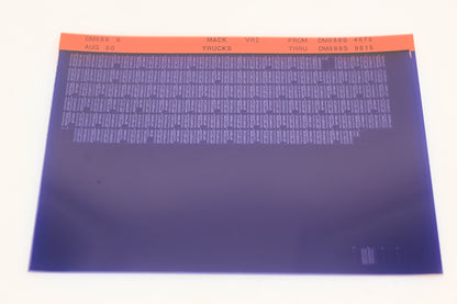Mack DM688 6 DM688S4672 -DM688S9615 VRI Microfiche NOS