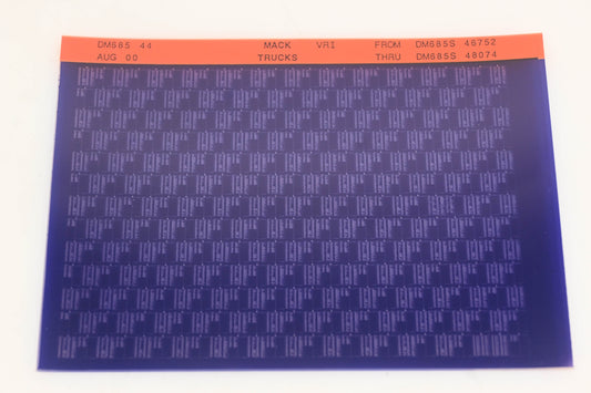 Mack DM685 44 DM685S46752 - DM685S48074 VRI Microfiche NOS