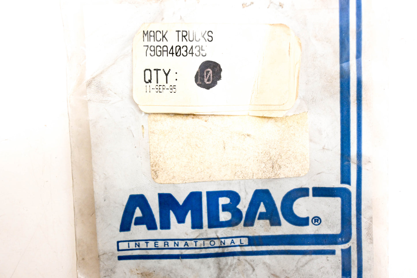 Mack 79-GA403435, 79GA403435 Ambac O-Ring NOS
