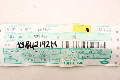 Mack 25164639, 43RU2142M Volvo Flanged Shoulder Bolt NOS