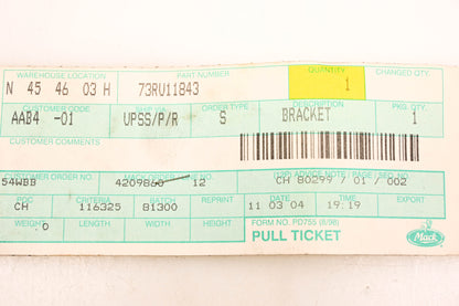 Mack 73RU11843 Upper Rear Bracket NOS