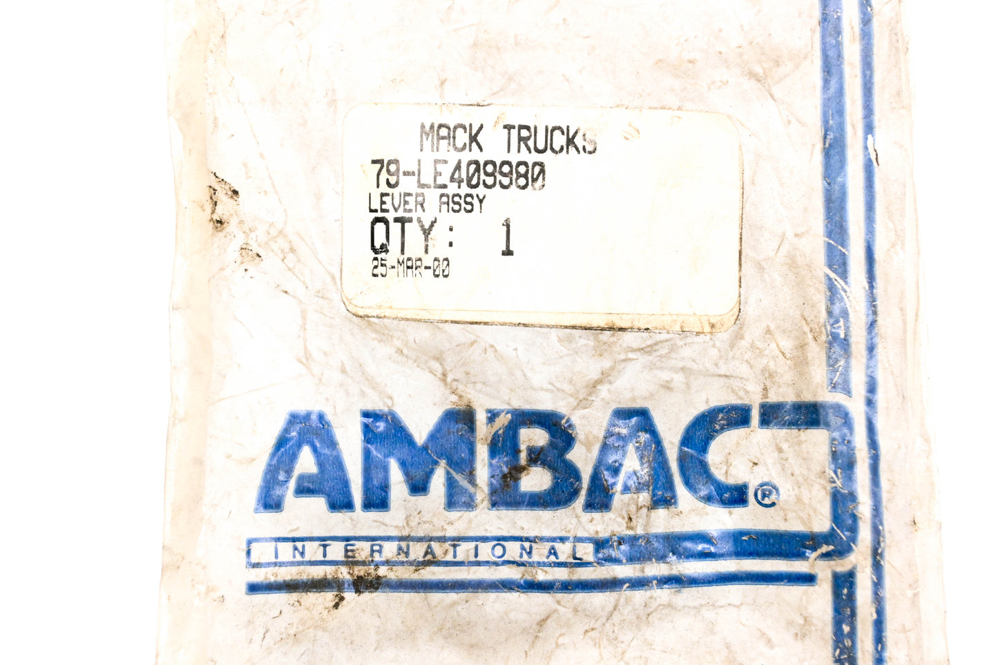Mack 79-LE409980, 79LE409980 Ambac Lever Assembly NOS