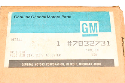 GM 7832731 Steering Gear Adjuster Plug Kit NOS