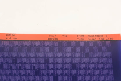 Mack DM600 1 DM600BOOK1 - DM600 S/G 4129 VRI Microfiche NOS