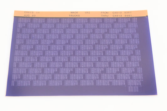 Mack CX613 11 CX6135361 - CX6135681 VRI Microfiche NOS