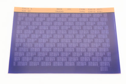 Mack CX613 6 CX6133371 - CX6133761 VRI Microfiche NOS