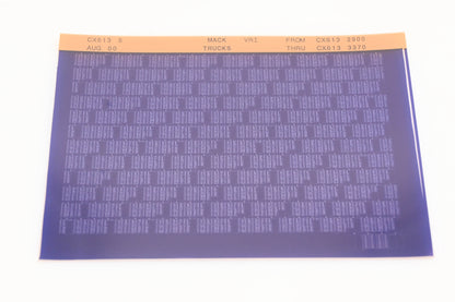 Mack CX613 5 CX6132900 - CX6133370 VRI Microfiche NOS