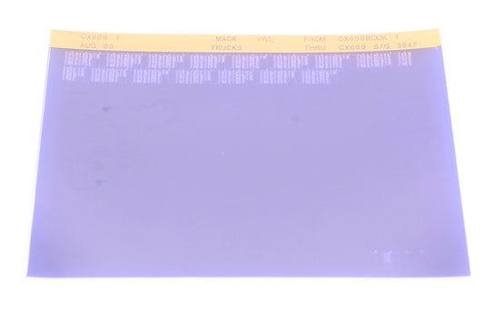 Mack CX600 1 CX600BOOK1 - CX600 S/G 3047 VRI Microfiche NOS