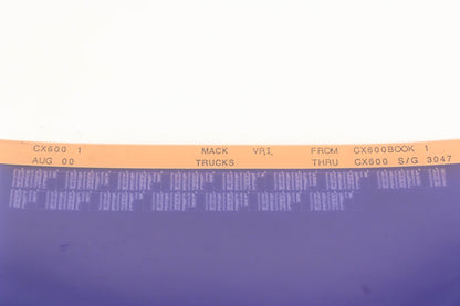Mack CX600 1 CX600BOOK1 - CX600 S/G 3047 VRI Microfiche NOS