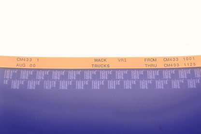 Mack CM433 1 CM4331001 - CM4331125 VRI Microfiche NOS