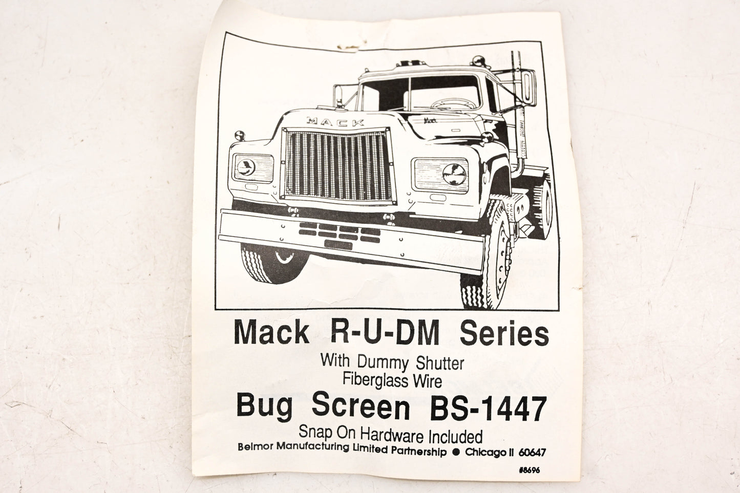 Mack 7909BS1447, BS-1447 Belmor Autotron Bug Screen R-U-DM Series NOS