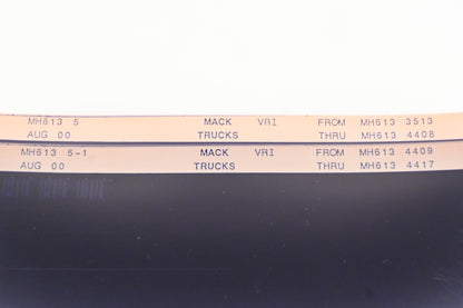 Mack MH613 5, MH613-5-1 MH6133513 - MH6134417 VRI Microfiche Lot of 2 NOS