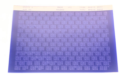 Mack MH613 4 MH6132817 - MH6133512 VRI Microfiche NOS