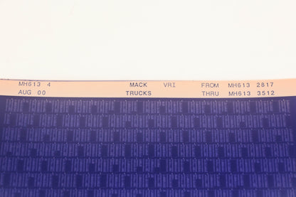 Mack MH613 4 MH6132817 - MH6133512 VRI Microfiche NOS
