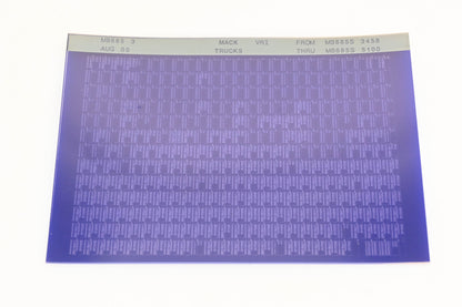 Mack MB685 3 MB685S3458 - MB685S5100 VRI Microfiche NOS