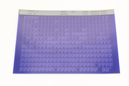 Mack MB685 3 MB685S3458 - MB685S5100 VRI Microfiche NOS