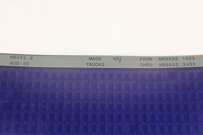 Mack MB685 2 MB685S1983 - MB685S3453 VRI Microfiche NOS
