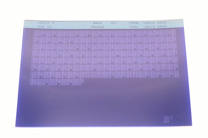 Mack LE613 3 LE6134040 - LE6135255 VRI Microfiche NOS