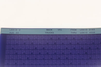 Mack LE613 2 LE6132183 - LE6134039 VRI Microfiche NOS