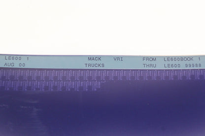 Mack LE600 1 LE600BOOK1 -LE60099988 VRI Microfiche NOS
