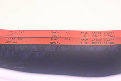 Mack CH613 173, CH613 173-1 CH61313275 - CH613132966 VRI Microfiche Lot of 2 NOS