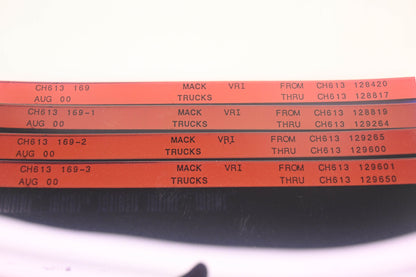 Mack CH613 169, CH613 169-2, CH613 169-3 CH613128420 - CH613129650 VRI Microfiche Lot of 4 NOS