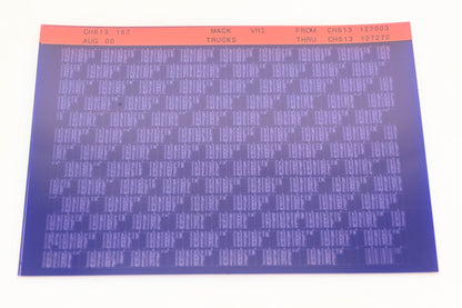Mack CH613 167 CH613127003 - CH613127270 VRI Microfiche NOS