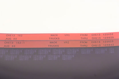 Mack CH613 162, CH613 162-1 CH613125432 - CH613125642 VRI Microfiche Lot of 2 NOS