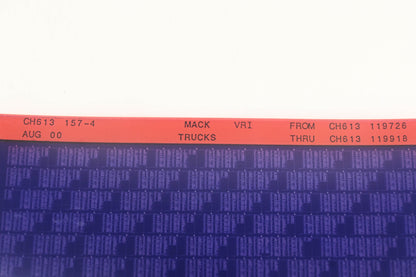 Mack CH613 157-4 CH613119726 - CH613119918 VRI Microfiche NOS