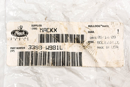 Mack 3398-W981L Lefthand Wheel Stud NOS