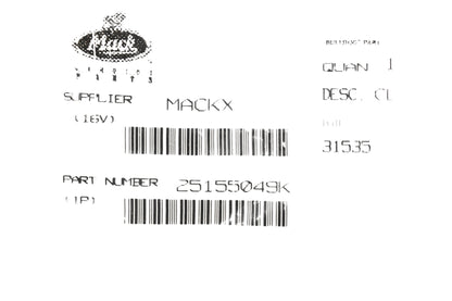 Mack 25155049K J-Bolt NOS