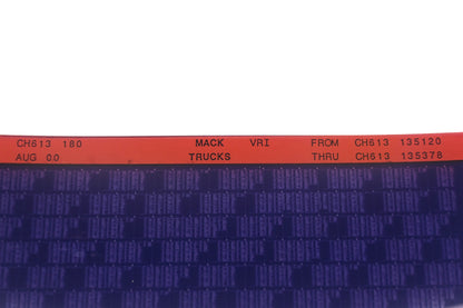 Mack CH613 180 CH613135120 - CH613135378 VRI Microfiche NOS