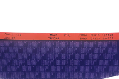 Mack CH613 178 CH613134453 - CH613134739 VRI Microfiche NOS