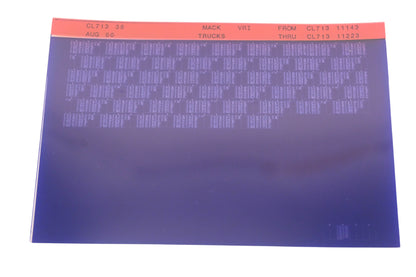 Mack CL713 38 CL71311143 -CL71311223 VRI Microfiche NOS